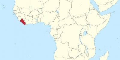 नक्शे के लाइबेरिया अफ्रीका